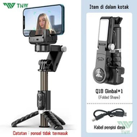 ORIGINAL TNW-Q18 Stabilizer Tongsis Gimbal Stabilizer Handphone Gimbal Hp Hp Bluetooth Tripod Hitam