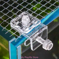 2pcs Fish Tank Aquarium Glass Cover Holder Acrylic Clip Holder Support Clamp Tools for Aquarium Fish Tank Anti-escape