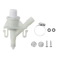 1 Set Stainless Steel RV Toilet Kit Accessories 385311641 ABS Pedal Flush Toilets Water Valve Parts for Sealand