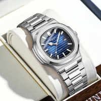 BINBOND Men Luxury Watch Casual Business Clock Automatic Watches Mens Waterproof Fashion Quartz Wristwatches Reloj Hombre B1885