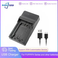 NP-FV50 USB Charger FV70 FV100 Charger for Sony Camcorders FDR-AX33 AX100 NEX-VG10 VG20 VG30 VG900 HDR-CX110 CX130 CX150