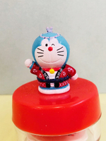 【震撼精品百貨】Doraemon_哆啦A夢~Doraemon饅頭貼紙-江戶限定版-小叮噹紅
