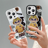 Sarung Telefon Kalis Kejutan, BearBrick 004, untuk iPhone 17, 16, 15, 14, 13, 12, 11, Pro Max, Mini,