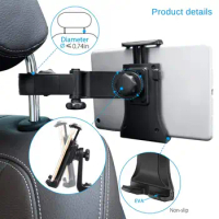 Tablet stands for Huawei matepad pro 10.8 Car Seat back Headrest Adjustable holder Mount in car backseat for 8'' 10.1'' 12.9 in