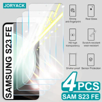 4PCS Screen Protector Tempered Glass For Samsung Galaxy S20 Fe S21 Fe S23 Fe Full Coverage Protective Glass for Samsung S23 Fe