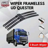 (3 Pcs) Wiper Depan Frameless Mobil Truk Isuzu Giga / UD Quester Anti Karat & Anti Gores