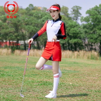 『SSV精品』高爾夫球服裝女上衣長袖短裙子GOLF緊身吸汗透氣韓版運動套裝