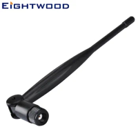 Eightwood 2.4GHz 5dBi Dual Band Omni Wifi Receiver Antenna RP-SMA Connector For Router Linksys D-Link Netgear WiFi Antenna 2PCS