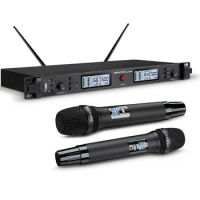 K3 china black quality home ktv double mini dual karaoke mic 2/4/6/8/10/12 channel uhf wireless conference microphone system