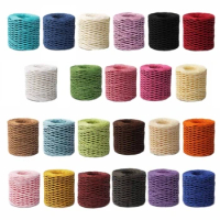 Raffia Straw Yarn Cotton Raffia Yarn Raffia Rope DIY Knitting Material for Hat Handbag Raffia Straw for DIY Straw Bags Y5GB