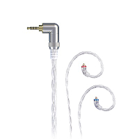 FiiO LC-2.5D 高純度單晶體純銀MMCX繞耳式耳機旗艦平衡升級線(2.5mm)
