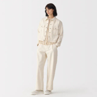 【MUJI 無印良品】MUJI Labo女和紙混粗織斜紋外套