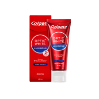 【Colgate 高露潔】OPTIC WHITE光感．白 2% Luminous高效煥白牙膏85g(牙齒美白/去除5年牙漬)