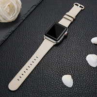 錶帶 索柯 錶帶適用于真皮錶帶男女通用apple watch1/2/3代手錶帶38/42mm潮蘋果