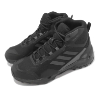 【adidas 愛迪達】戶外鞋 Eastrail 2 Mid R.RDY 男鞋 登山鞋 防水鞋面 黑 灰 高筒 越野(GY4174)