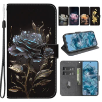 2024 Flower Painted Case for Google Pixel 8 Pro Pixel 8 PU Leather Card Wallet Funda for Google Pixel 7 Pro 7 7A Pixel 6 Pro 6 6