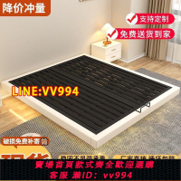 可打統編 懸浮床雙人床歐式簡約現代單人床主臥鐵藝床榻榻米鐵床懸浮鋼架床