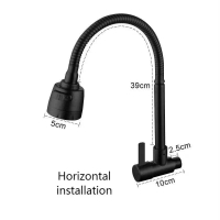 Kitchen Sink Faucet 2 Mode Mounted Basin Water Tap Kitchen Faucet Flexible 360 Swivel Water Tap Fauc