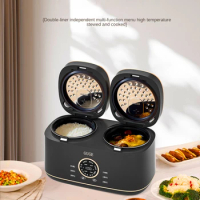 Electric Rice Cooker Double-Pot Household Multi-Functional Intelligent Micro-Pressure Automatic Dual-Use Rice Cooker Food Warmer
