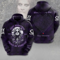 2025 New Heavy Metal Ozzy Osbourne Band 3d พิมพ์ Hoodie ผู้ชายผู้หญิงแฟชั่นขนาดใหญ่ Rock Hoodie เสื้