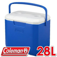 【Coleman 美國 28L EXCURSION海洋藍冰箱】CM-27861/行動冰箱/冰桶/露營冰箱/保冷箱