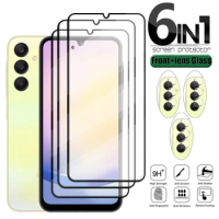 6-in-1 For Samsung Galaxy A25 Glass Samsung A25 Glass Screen Protetor Samsung A14 A04S A34 A23 A24 A05 A05S A15 A25 Lens Glass