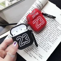 For AirPods Case Boy Basketball Soft Silicone Earphone Cases For Apple Airpods 2 Protect Cover Funda with Finger Ring Strap