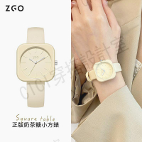 正港ZGO手錶女錶手錶女生學生手錶防水簡約少女氣質方形石英錶指針精品手錶禮物2138【亞德機械五金家居】