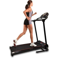 Folding Treadmill - Foldable Home Fitness Equipment with LCD for Walking &amp; Running - Cardio