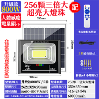 【禾統】800W LED智能太陽能人體感應燈(人體感應 遙控定時 太陽能分體式壁燈 太陽能路燈)