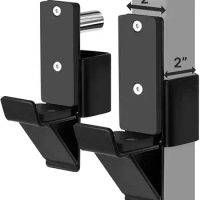 Multifunction J Hook Power Rack Attachment, Weight Rack/Fitness Racks Fit 2x2 inch Square Tube (Pair)