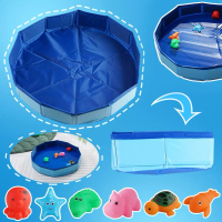 Pet Bathing Pool Dog Cat Folding Pool Pet Cleaning Birdbath Basin D5J2