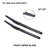 Car Accessaries Wiper Blade Used For KIA Soul 2010-2013 24"+20" Windscreen Wipers Natural Rubber