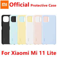Official Xiaomi Mi 11 Lite Silicone Case Skin-friendly Soft Glue PU Back Cover For Xiaomi Mi 11 Lite