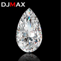 DJMAX 0.1-13ct Rare Pear Cut Moissanite Loose Stone D Color VVS1 Lab Grown Super White Certified Pear shape Moissanite Diamonds