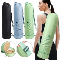 Yoga Mat Bag Travel Yoga Backpack with Shoulder Strap Zipper Yoga Mat Carrier Bag with Bottle Pocket Sports Bag for Women &amp; Men