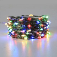 遙控聖誕樹綠線led銅線燈串滿天星綠植藤條掛樹上戶外節日裝飾燈