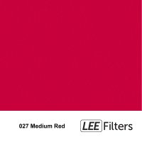 【LEE Filter】HT-027 Medium Red 燈紙 色溫紙 一捲(公司貨)