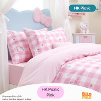 Sprei Set HK | Katun STAR Lokal Microsilk | Sprei Double Karet Anti Geser | ElloMilo Sprei & Bed She