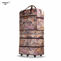 登機箱 行李箱 旅行袋 Nolu 158航空托運包 超大容量萬向輪牛津布出國折疊旅行袋行李箱
