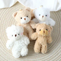 12cm Cute Blush Teddy Bear Plush Toys Cartoon Rabbit Bunny Animal Plush Stuffed Dolls Keychain Pendant Girl Small Gift