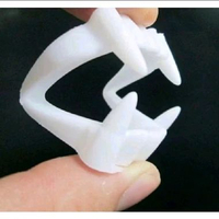 Harga per 5 pcs Mainan anak gigi drakula palsubahan plastik elastis murah mainan gigi gigian taring 