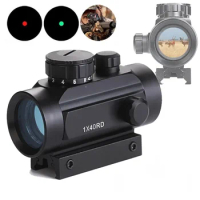 1x40 Tactical Riflescope Hunting Holographic Red Green Dot Sight Airsoft Dot Sight Scope 11/20mm Rai