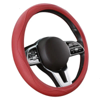 Penutup Roda Stereng, Jenis Universal, Bahan Kulit, Sesuai untuk Semua Musim, untuk Roewe Baru RX5, 