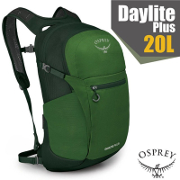 【OSPREY】Daylite Plus 20L 超輕多功能隨身背包/攻頂包(附爆音哨+可容15吋筆電)_翠綠帶/綠色樹冠