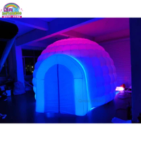 LED Lights Inflatable Igloo Tent, Inflatable Dome Party Tent For Sale
