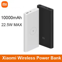 Xiaomi Wireless Power Bank 10000mAh Fast Charger WPB15PDZM USB C Mi Powerbank Qi Portable Charging Wireless Chargers