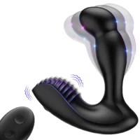 3 in 1 Anal Vibrator Prostate Massager for Men Prostate Stimulor with Multiple Wiggles Vibrations for Anal G Spot Stimulation