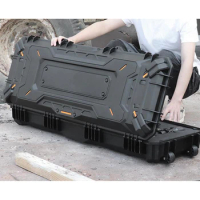 43 Inch Hard Shell Gun Case ABS Tactical Rifle Box Padded Foam Lining for Hunting Airsoft Storage Box Waterproof