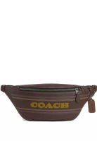 Coach Coach 男士 Warren 腰包 Coach 條紋 - 桃花心木